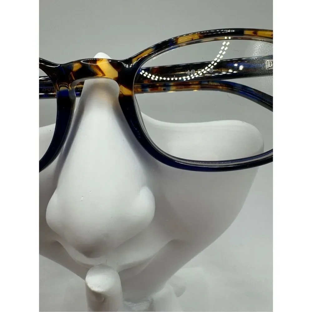 eyebobs On Board eyeglass frames blue brown pattern new without case